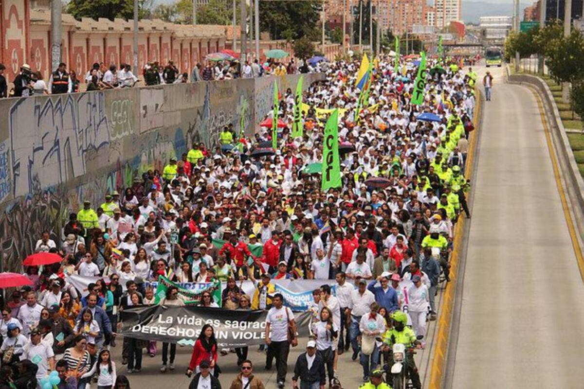 El grito de la vida es sagrada marchó por Colombia y el mundo (Foto: Colprensa/VANGUARDIA LIBERAL)