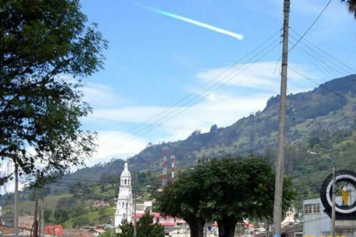 Esta foto también fue suministrada y, al parecer, fue tomada sobre Málaga.(Foto: Suministrada / VANGUARDIA LIBERAL)