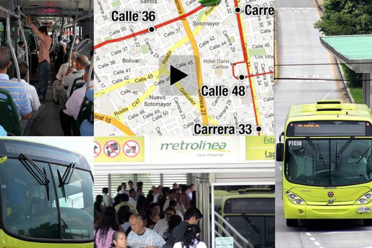 Este es el mapa interactivo de las nuevas rutas de Metrolínea