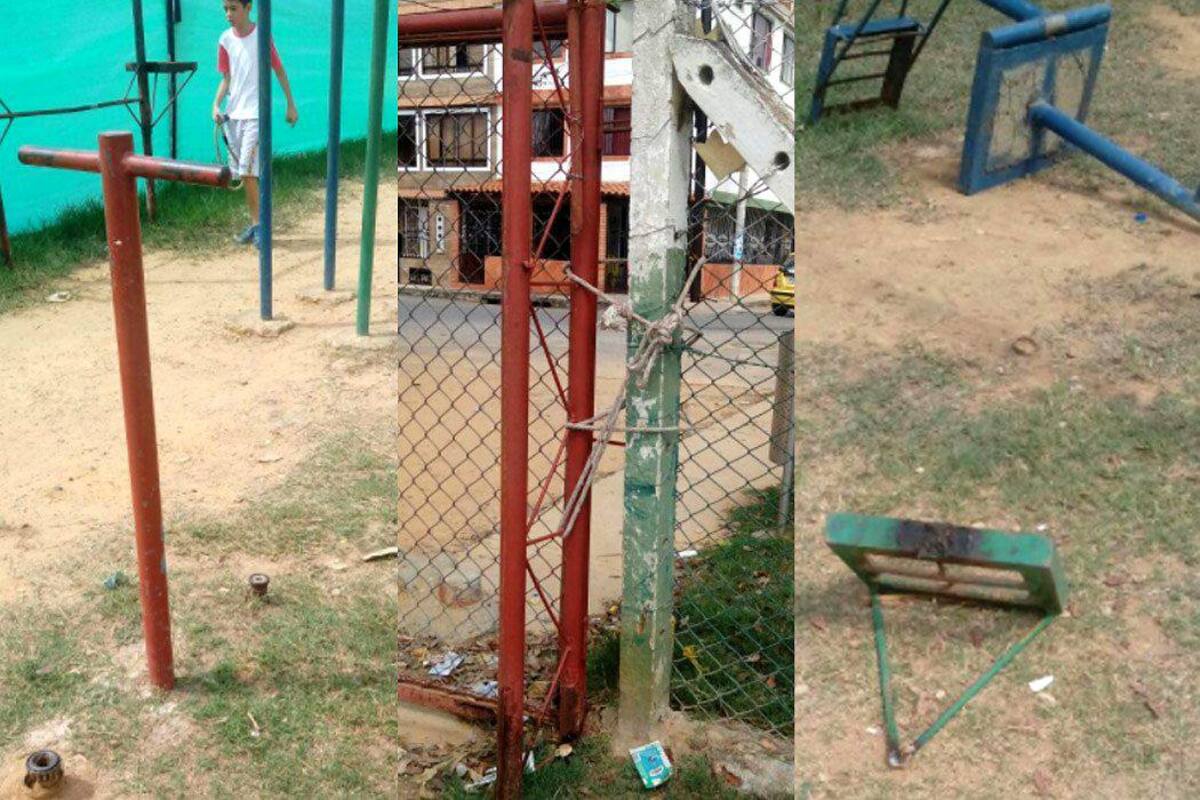 Parque de Bucaramanga está y 'seguirá' en abandono (Foto: Suministrada/ VANGUARDIA LIBERAL)
