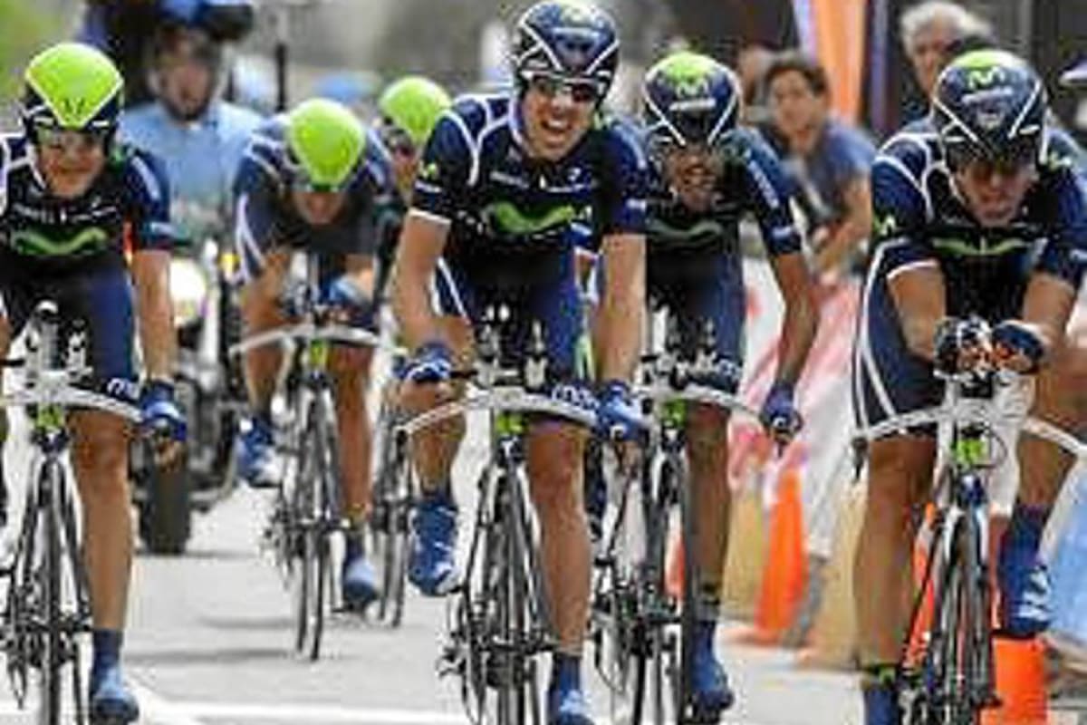Movistar gana la crono, Castroviejo primer líder de la Vuelta a España (Foto: Tomada de Internet/VanguardiaLiberal)