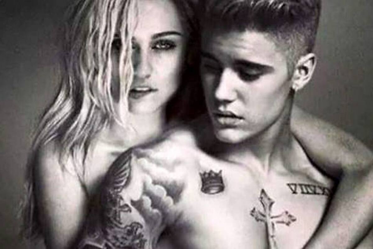 Miley Cyrus se burla del calzoncillo de Justin Bieber (Foto: Tomada de Instagram.com/mileycyrus/)
