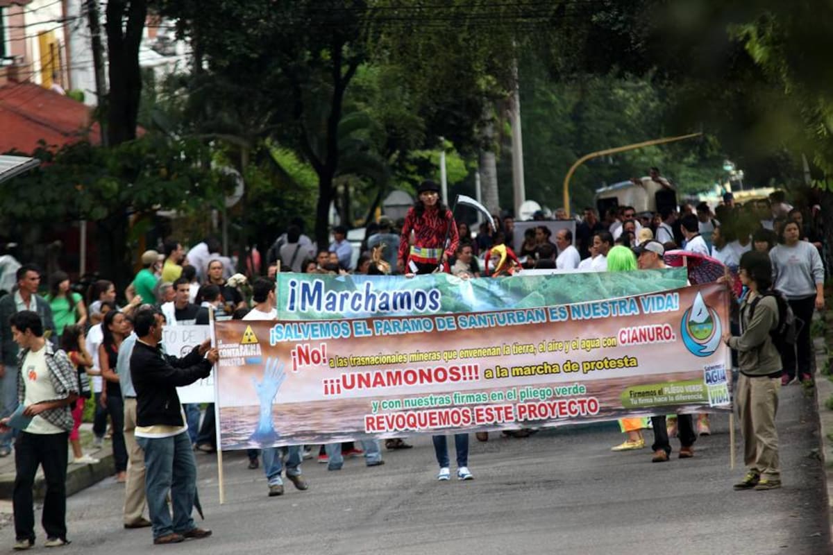 Convocan para el 15 de marzo marcha en Bucaramanga contra la minería (Foto: Archivo/VANGUARDIA LIBERAL)