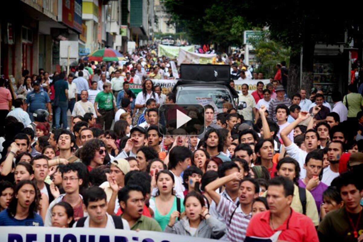 Así transcurrió la marcha de las “100 mil voces por el agua” (Foto: Archivo/VANGUARDIA LIBERAL)