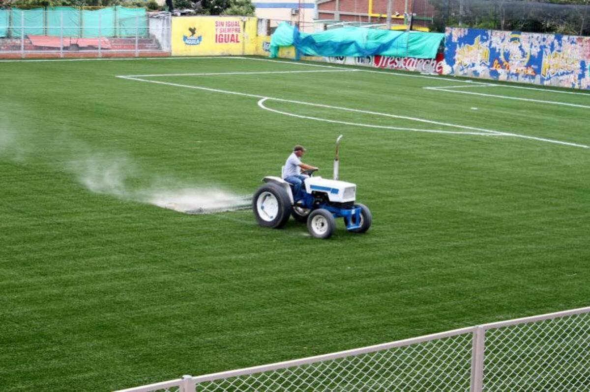 Así se ve la cancha Marte (Foto: Nelson Díaz/ VANGUARDIA LIBERAL)