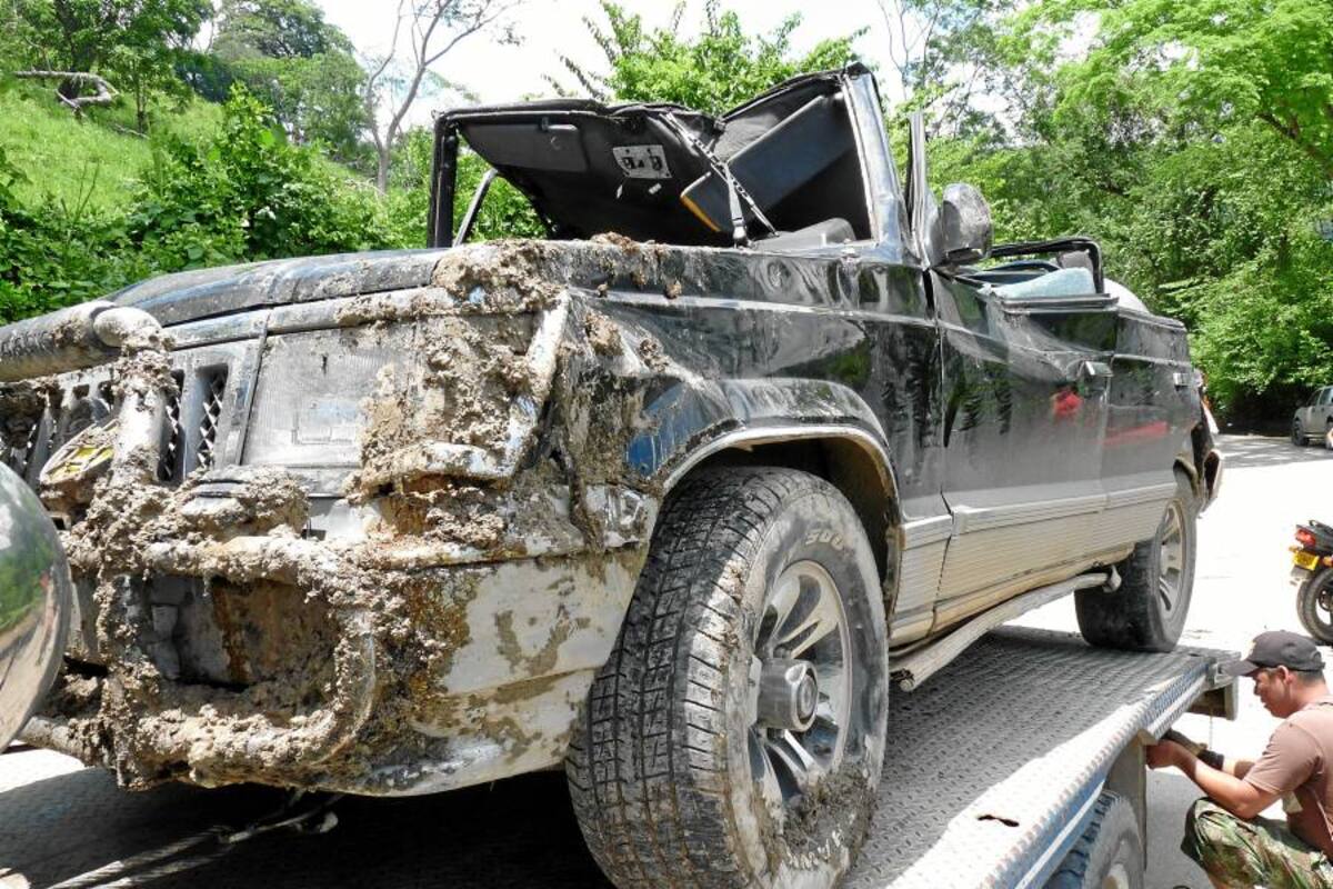 Grave accidente se presentó en la vía Bucaramanga – Barrancabermeja (Foto: Nelson Díaz/ VANGUARDIA LIBERAL)