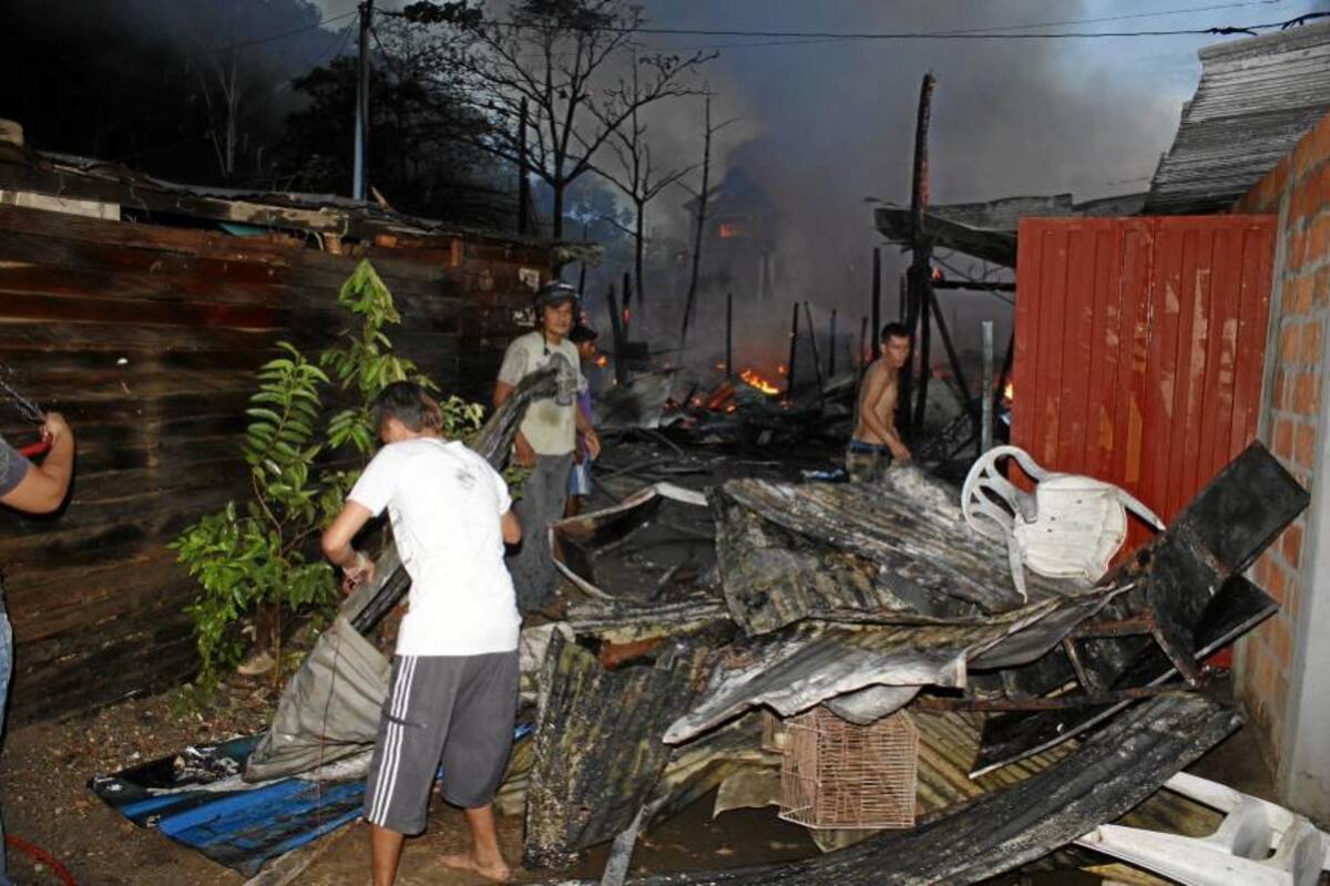 Llamado a la solidaridad por los damnificados del incendio (Foto: Nelson Díaz/ VANGUARDIA LIBERAL)