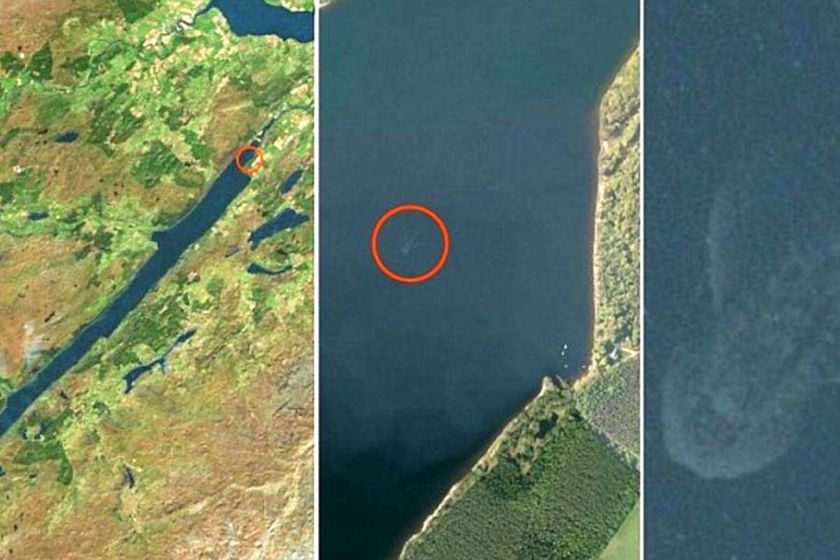 Imagen del satélite Apple podría haber resuelto el misterio del monstruo del Lago Ness (Foto: Foto: Daily Mail)