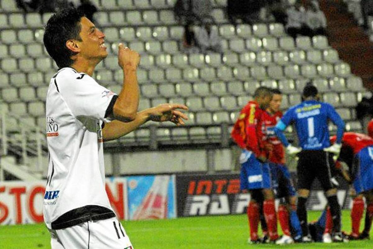 Sergio Romero, un bumangués en racha goleadora con el Once Caldas (Foto: Colprensa/VANGUARDIA LIBERAL)