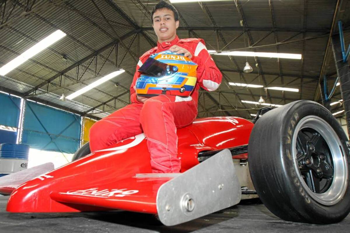 Óscar Tunjo llegó al programa del Lotus F1 Team (Foto: Colprensa/ Vanguardia Liberal)