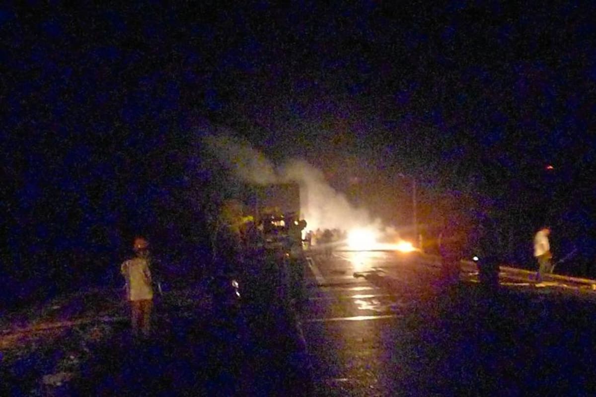 Tres personas heridas tras explosión de carro bomba en Aguachica, Cesar (Foto: Suministrada/ VANGUARDIA LIBERAL)