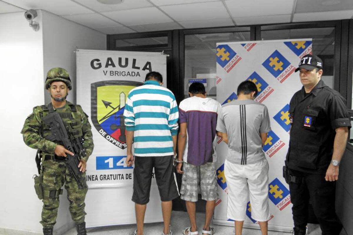 Capturan banda presuntamente dedicada al sicariato en Bucaramanga (Foto: FOTO SUMINISTRADA)