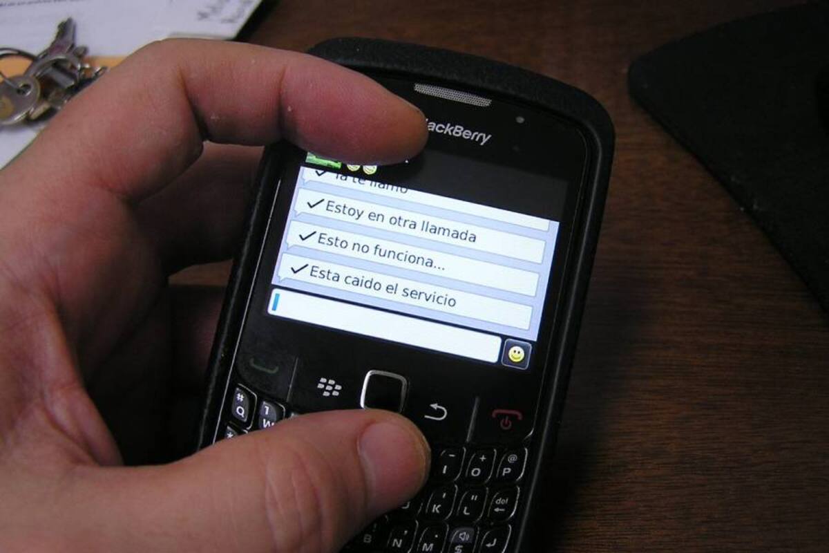 Blackberry presenta problemas en su chat (Foto: René Di Marco / VANGUARDIA LIBERAL)