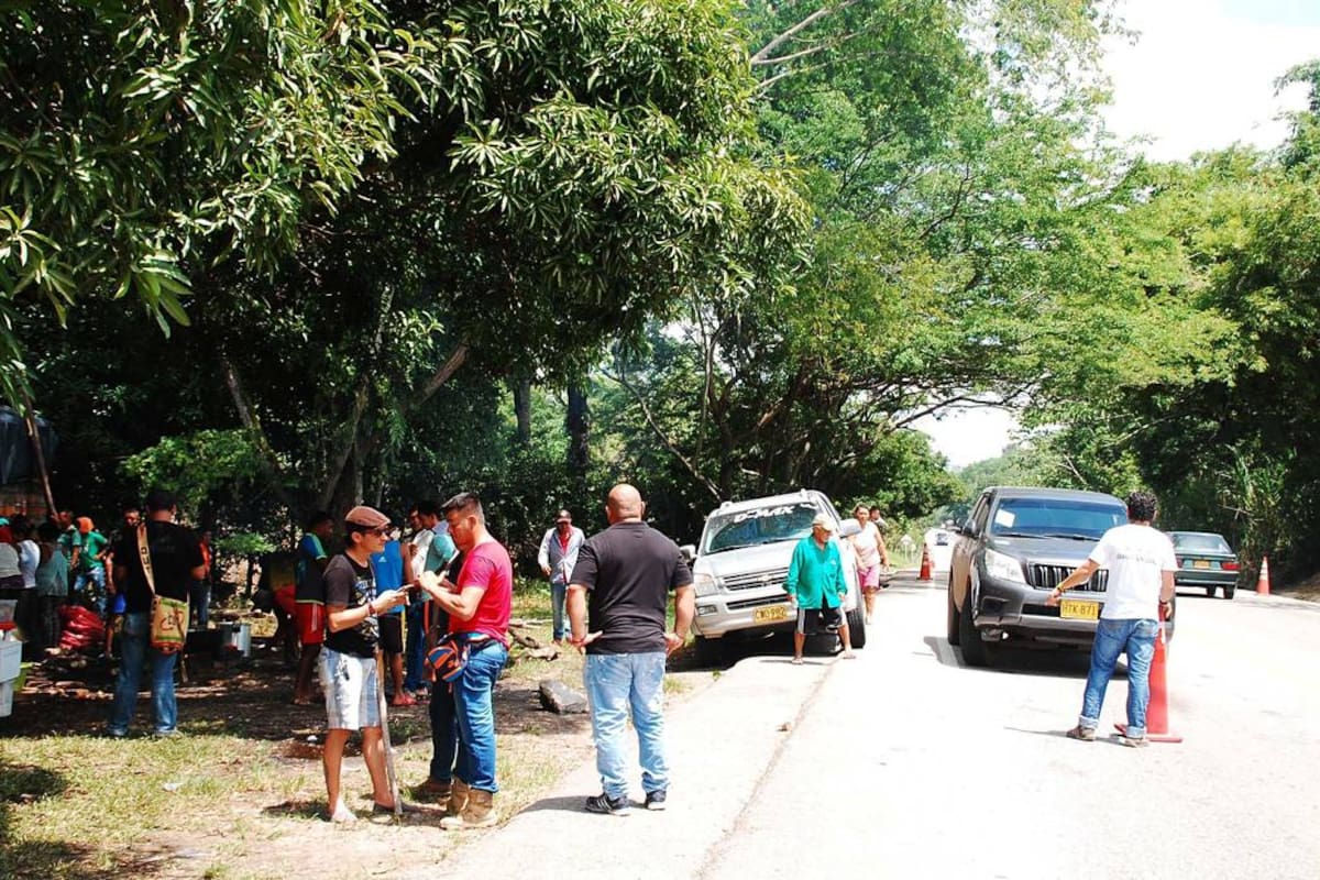 Crece concentración de campesinos de Santander por el paro agrario (Foto: Suministrada/VANGUARDIA LIBERAL)