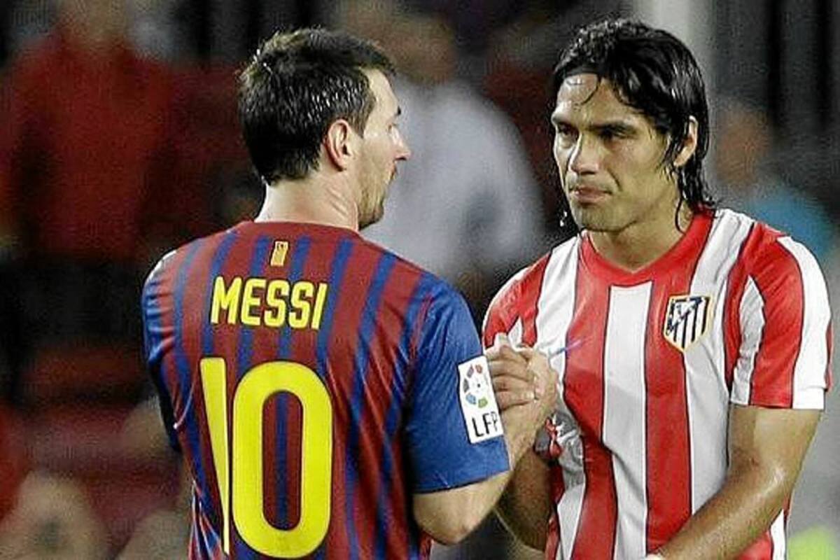 El ingenio de Lionel Messi contra la pegada de Falcao García (Foto: Tomada de Internet/VanguardiaLiberal)
