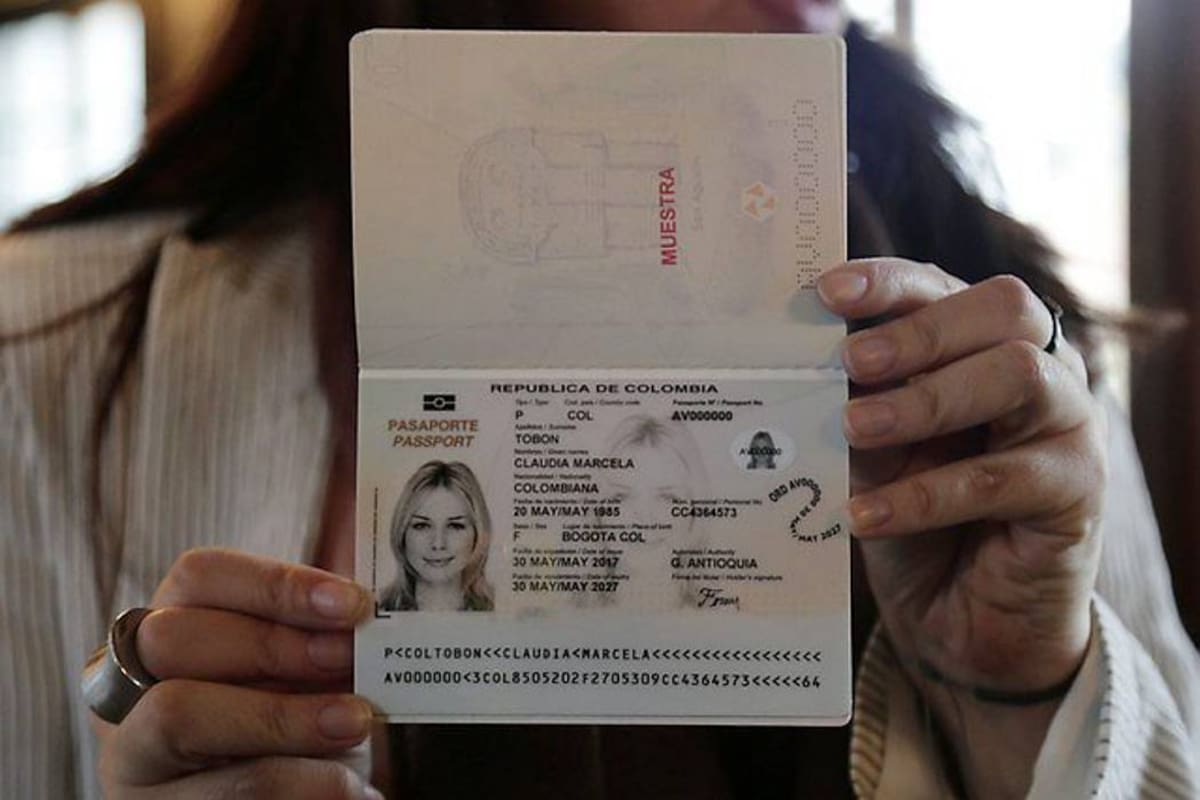 Detalles del nuevo pasaporte Colombiano que se expedirá desde la próxima semana (Foto: Colprensa /VANGUARDIA LIBERAL)