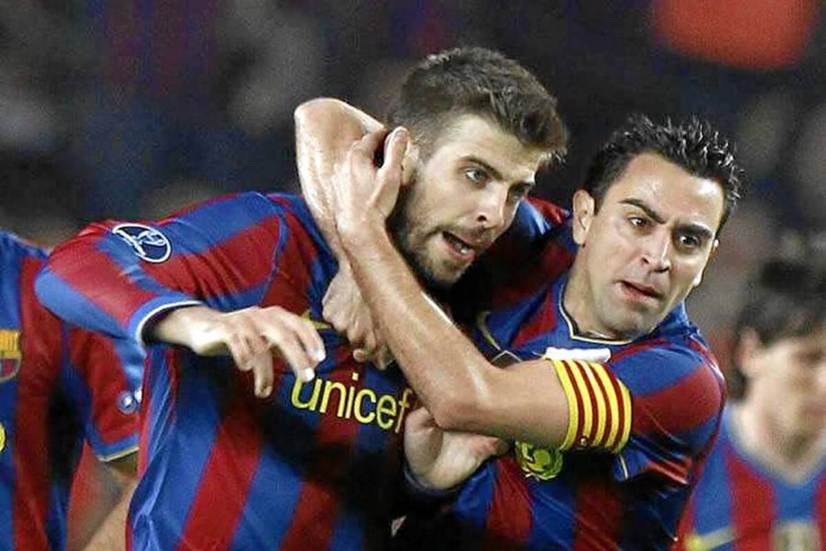 Piqué y Xavi, fuera del grupo del Barcelona contra el Rayo Vallecano (Foto: Tomado de Internet/ VANGUARDIA LIBERAL)