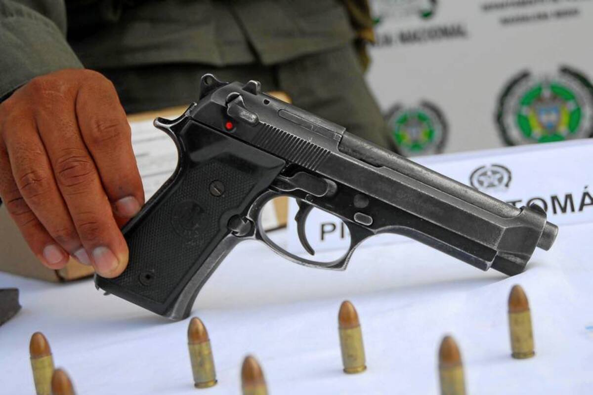 En Santander se han incautado 20 armas de fuego tras prohibición del porte en motocicleta (Foto: Archivo / Vanguardia Liberal)