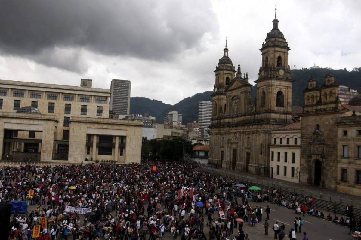 Lo que hoy se conoce como MANE empezó a formarse hace tres años, cuando cinco organizaciones vieron posible la idea de unir fuerzas en las movilizaciones estudiantiles. (Foto: Colprensa/ VANGUARDIA LIBERAL)