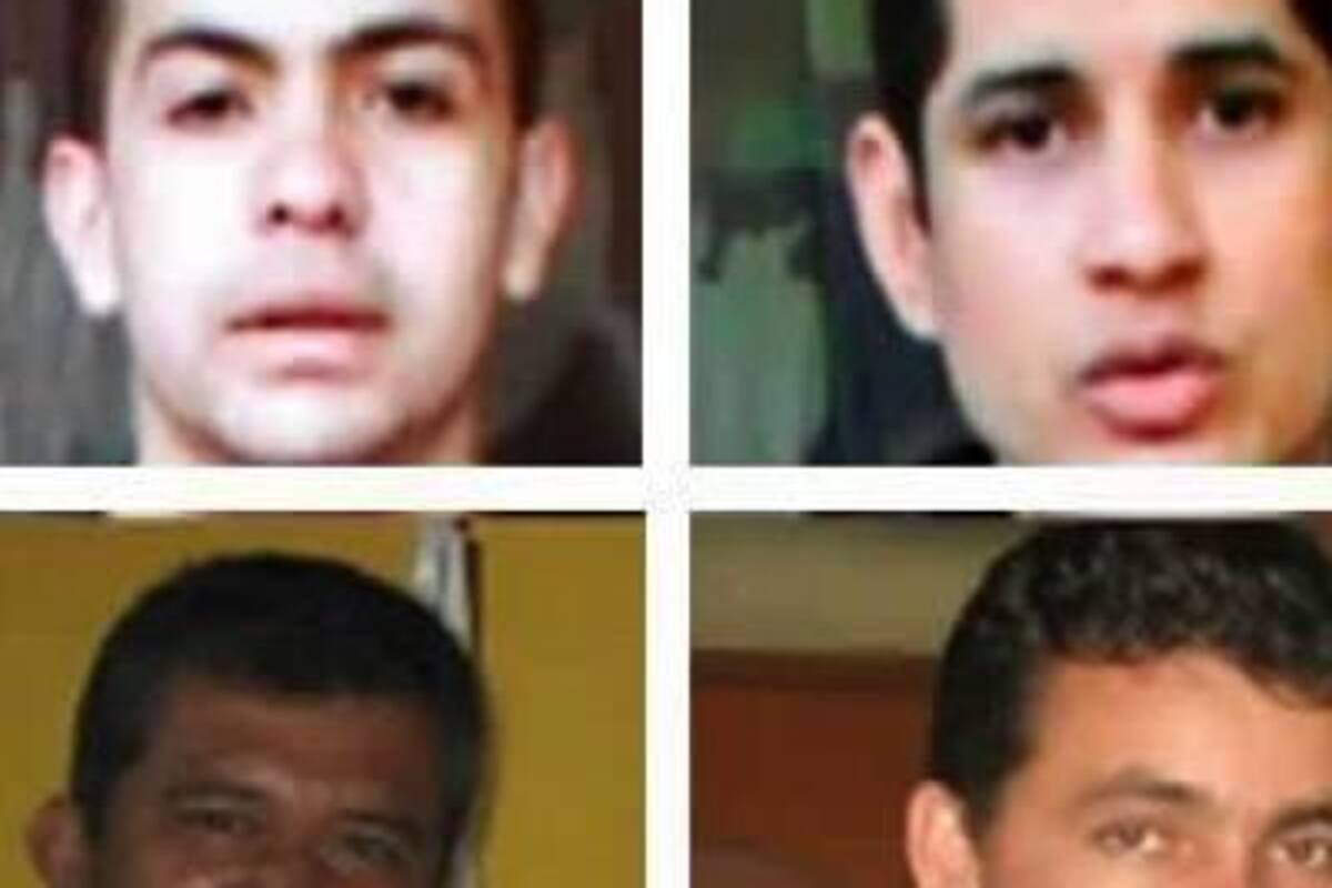Salín Sanmiguel, Henry López Martínez, Guillermo Javier Solórzano, Armando Acuña y Marcos Vaquero son los secuestrados que liberarían las Farc.(Foto: Foto tomada de Internet)