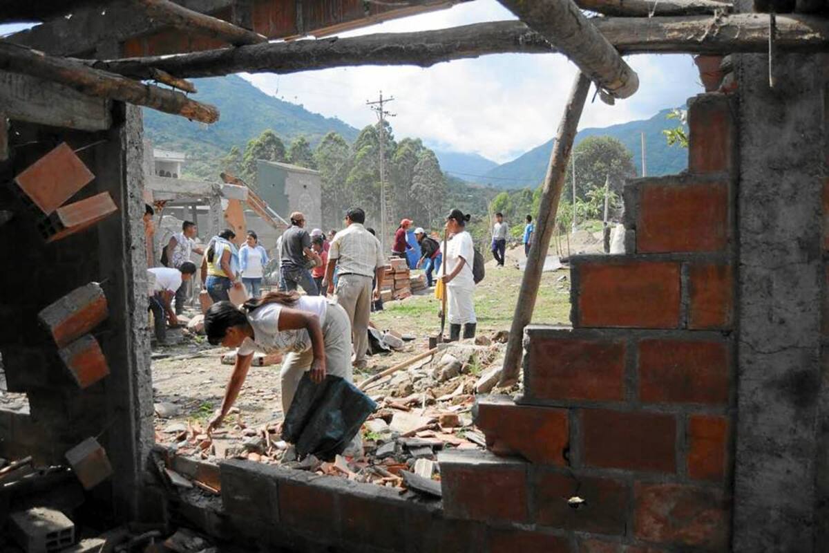 Atentado terrorista en Nariño destruyó tres casas y dejó otras 30 afectadas (Foto: Archivo/VANGUARDIA LIBERAL)
