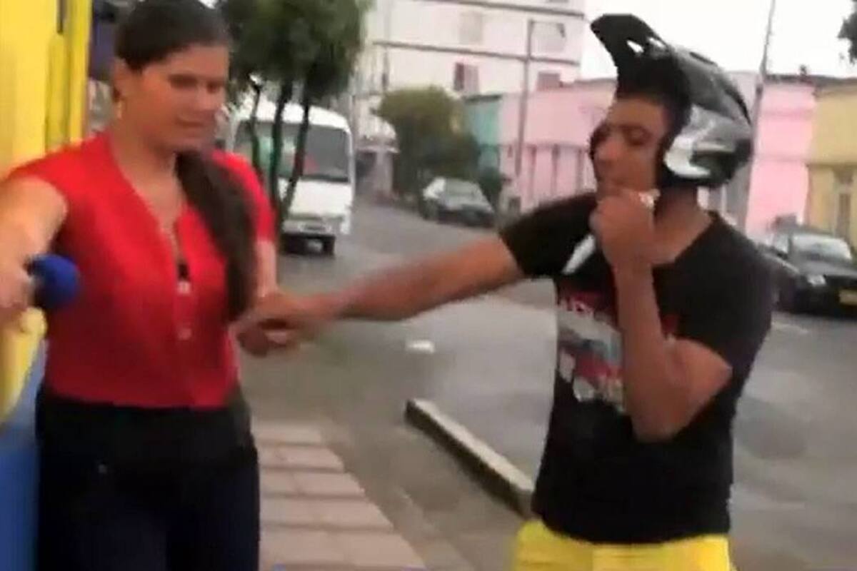 Jamer Alexis Morales Duarán, alias 'Richard' en el momento del robo a la periodista. (Foto: Suministrada/VANGUARDIA LIBERAL)