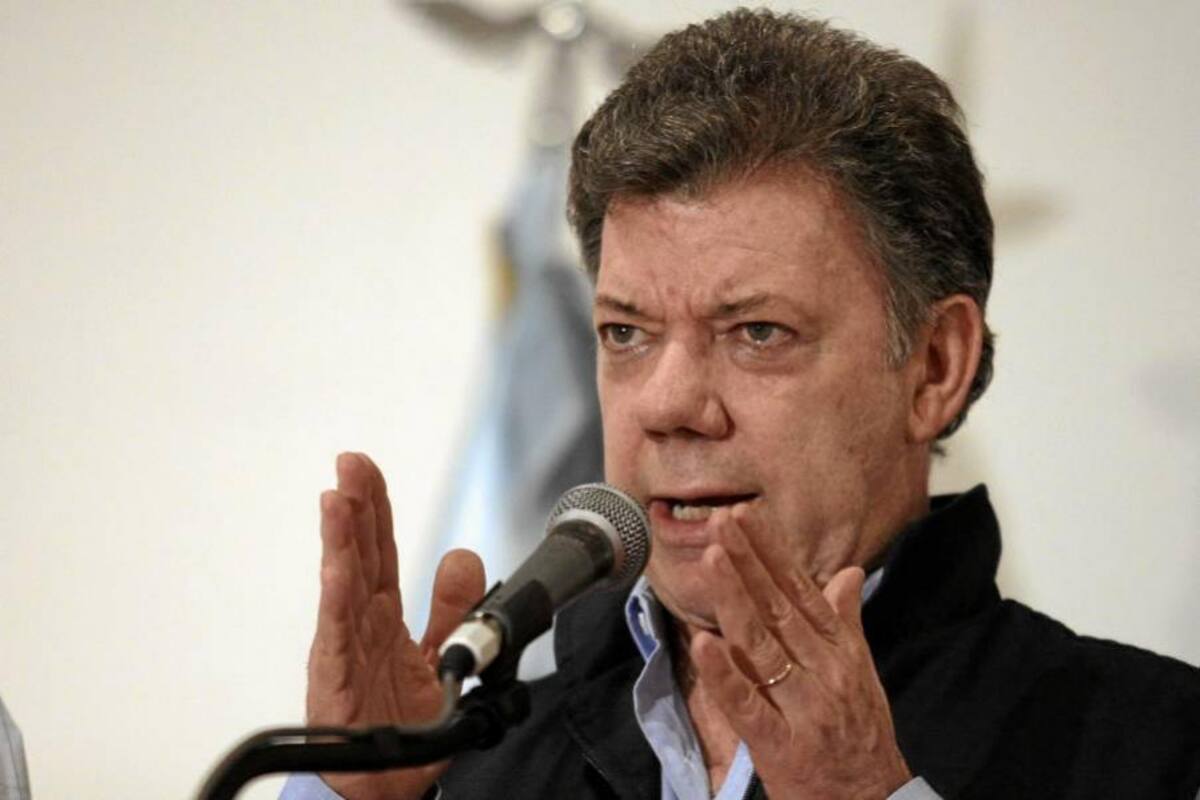 Santos asegura que mantendrá prioridades, pese a la violencia (Foto: Colprensa / VANGUARDIA LIBERAL)