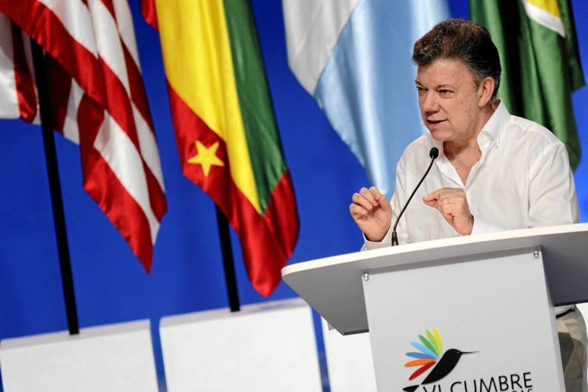 Presidente Juan Manuel Santos. (Foto: Colprensa / VANGUARDIA LIBERAL)