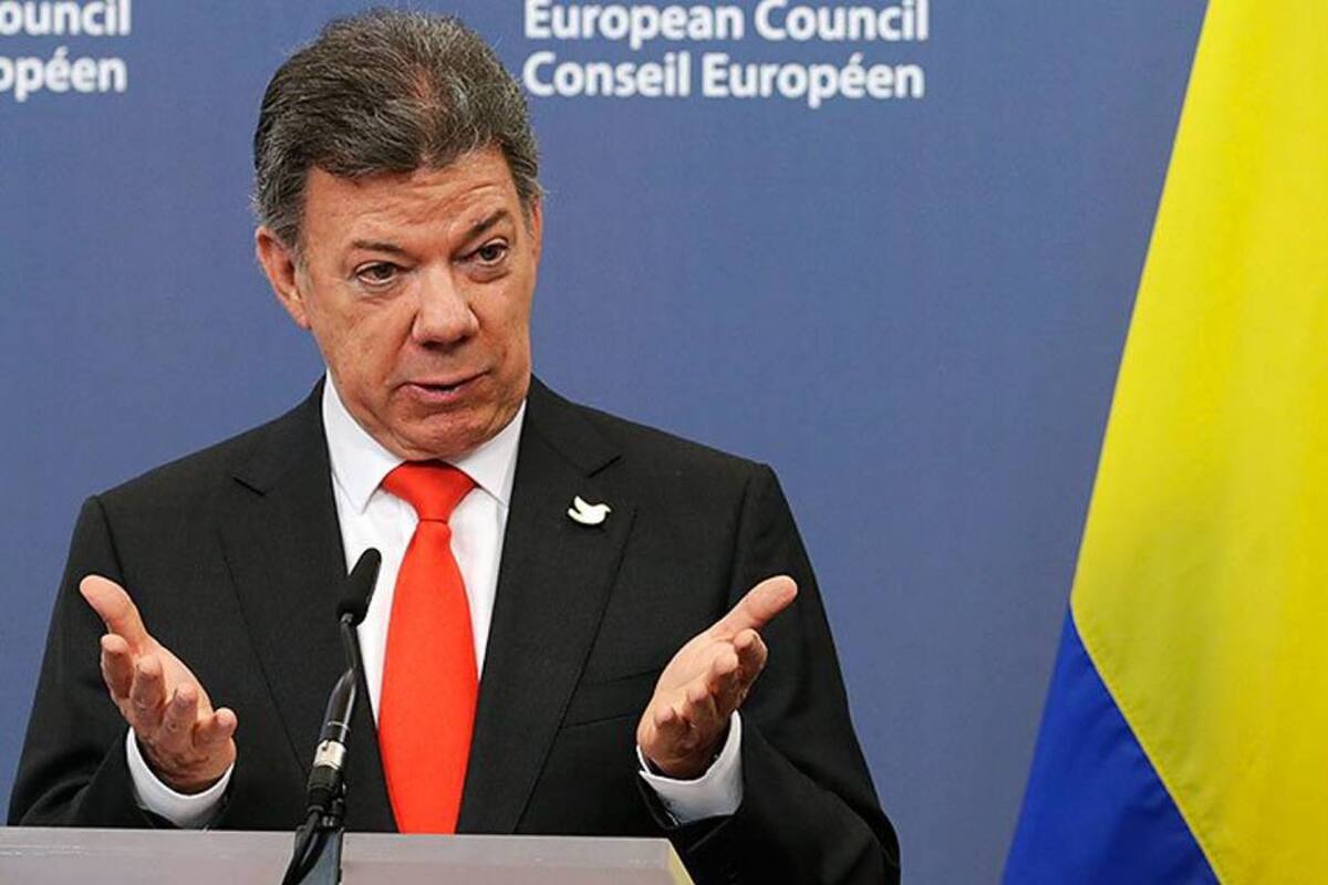 "Las Farc están negociando en forma seria": Santos al Parlamento Europeo (Foto: AFP / VANGUARDIA LIBERAL)
