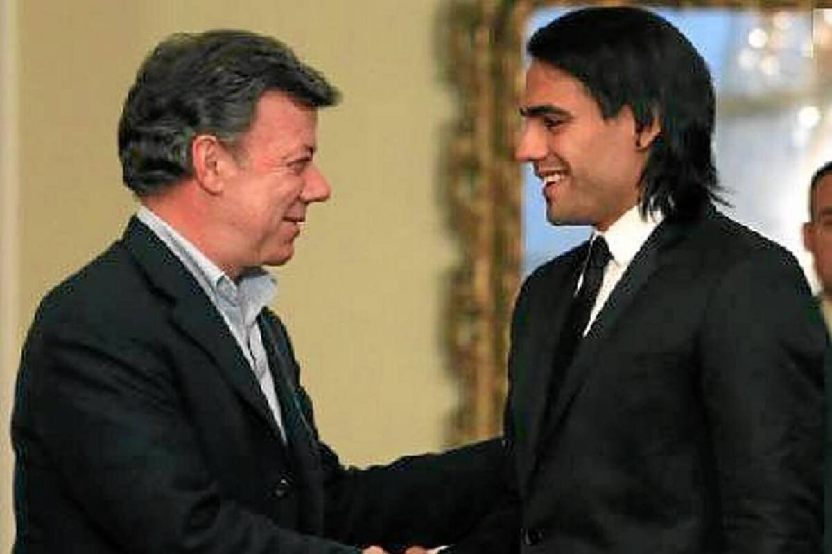 Santos felicita a Falcao por sus triunfos en el exterior (Foto: Tomada de internet/VANGUARDIA LIBERAL)