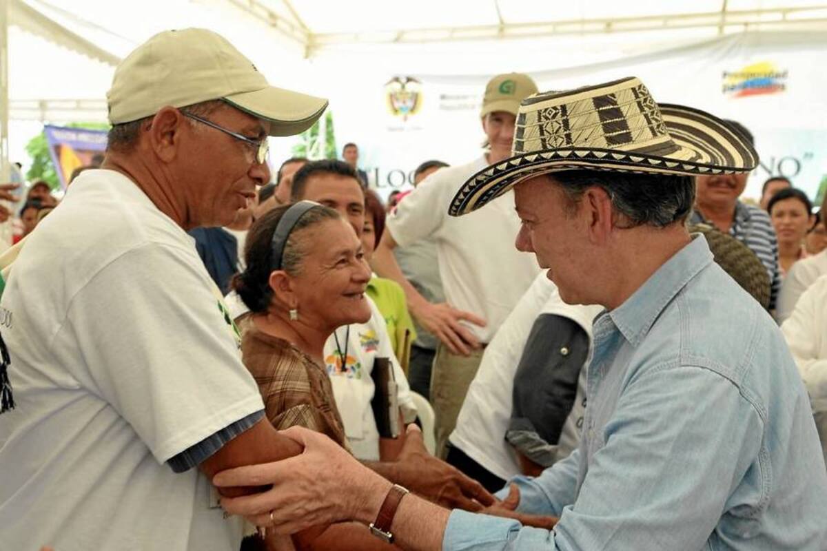 Santos insiste en compromiso por bajar índices de violencia contra líderes sindicales (Foto: Colprensa/VANGUARDIA LIBERAL)