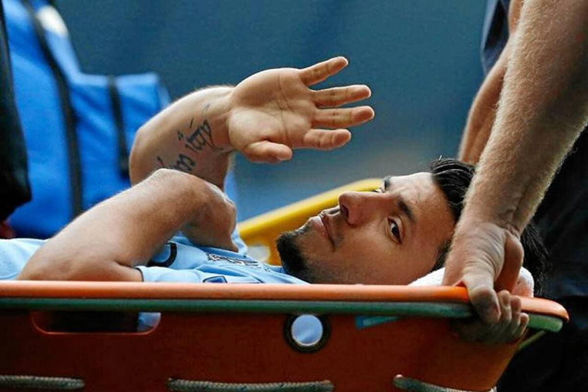 Agüero adelanta en Twitter que su lesión de rodilla no es grave (Foto: Afp/ VANGUARDIA LIBERAL)