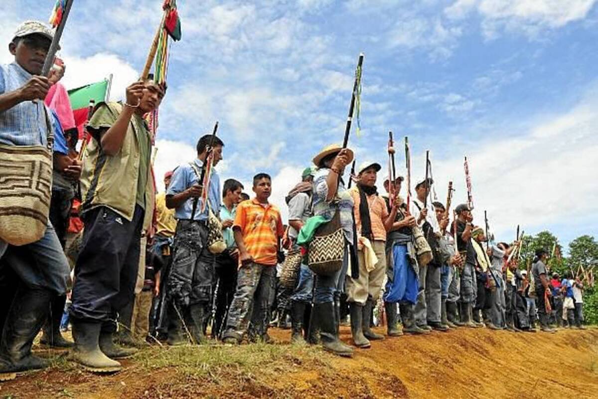 Indígenas ratifican su posición de sacar a los actores armados de su territorio (Foto: Tomada de internet/VANGUARDIA.COM)