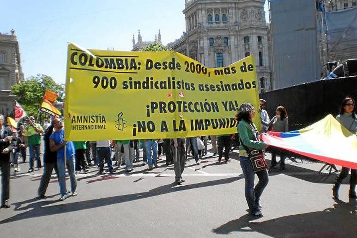 Bajan crímenes de sindicalistas en Colombia, pero aumentan amenazas: Pnud (Foto: Tomada de internet/VANGUARDIA LIBERAL)