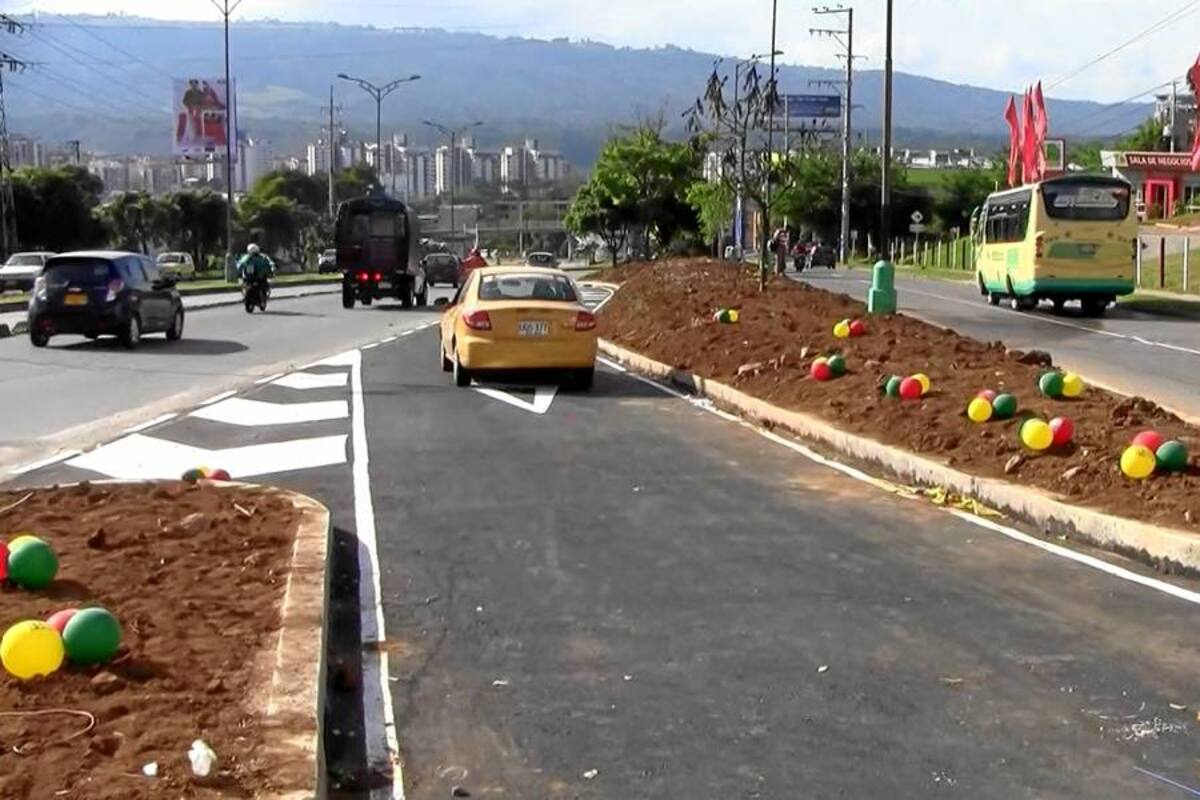 Esta es la nueva salida a la Autopista en Floridablanca (Foto: MILTON VELOSA/VANGUARDIA LIBERAL)