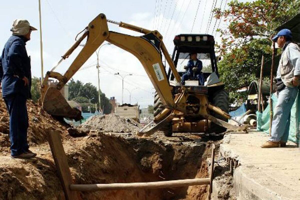 Cierre vial en el sector de Guarín por obras de alcantarillado (Foto: Archivo/VanguardiaLiberal)