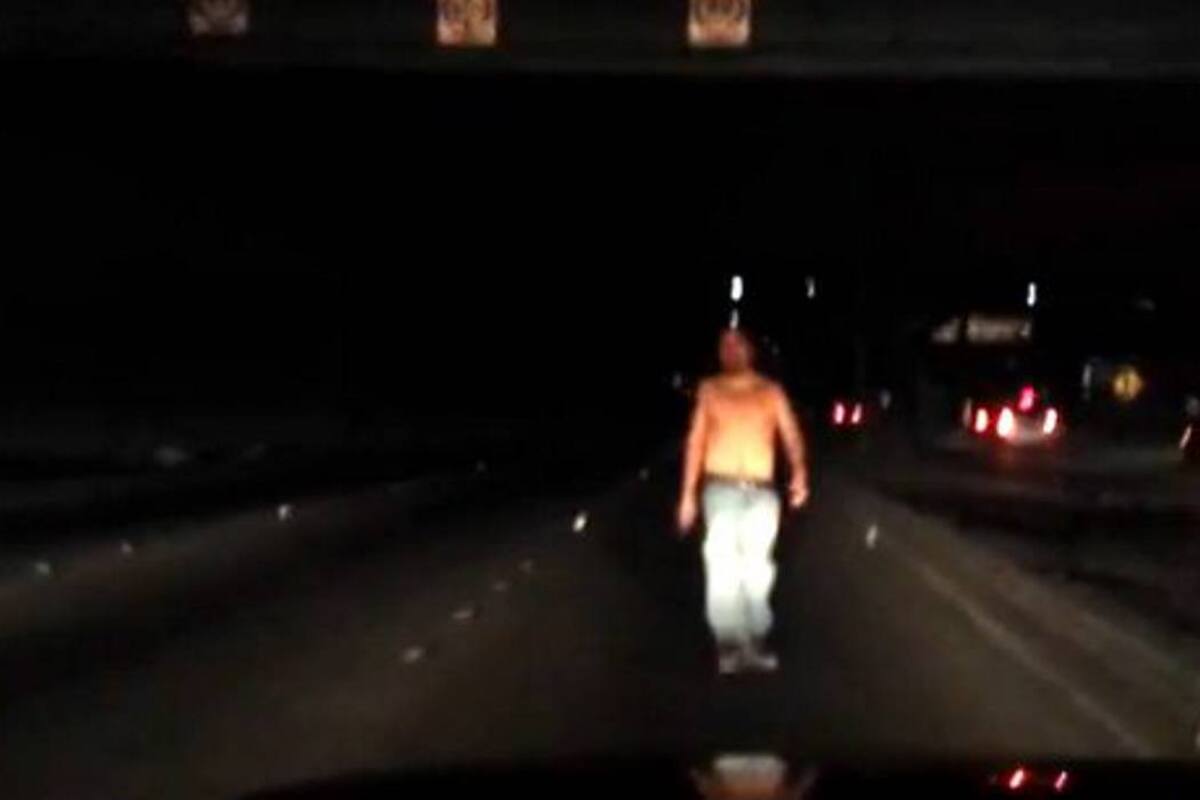 Hombre se lanza de un puente para escaparse de la policía (Foto: TOMADO DE YOUTUBE.COM/VANGUARDIA LIBERAL)