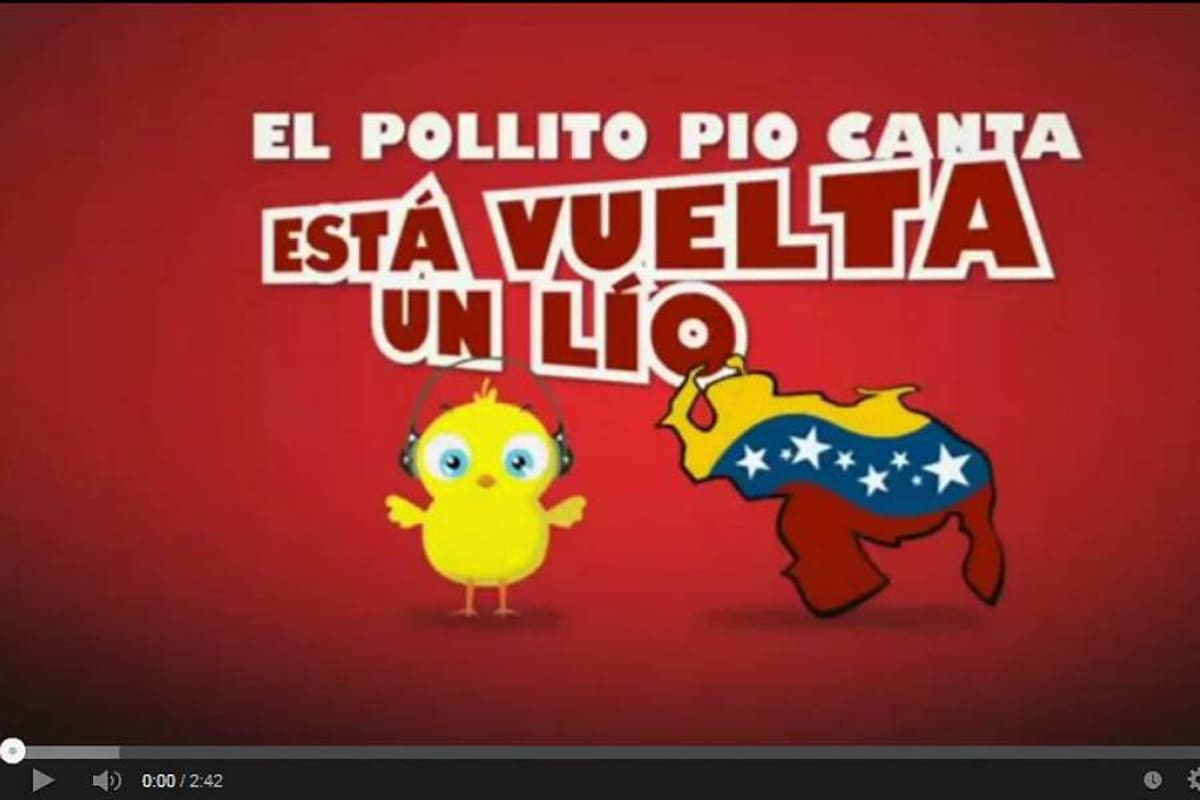 El famoso pollito Pío ahora le canta a Venezuela: “Está vuelta un lío”