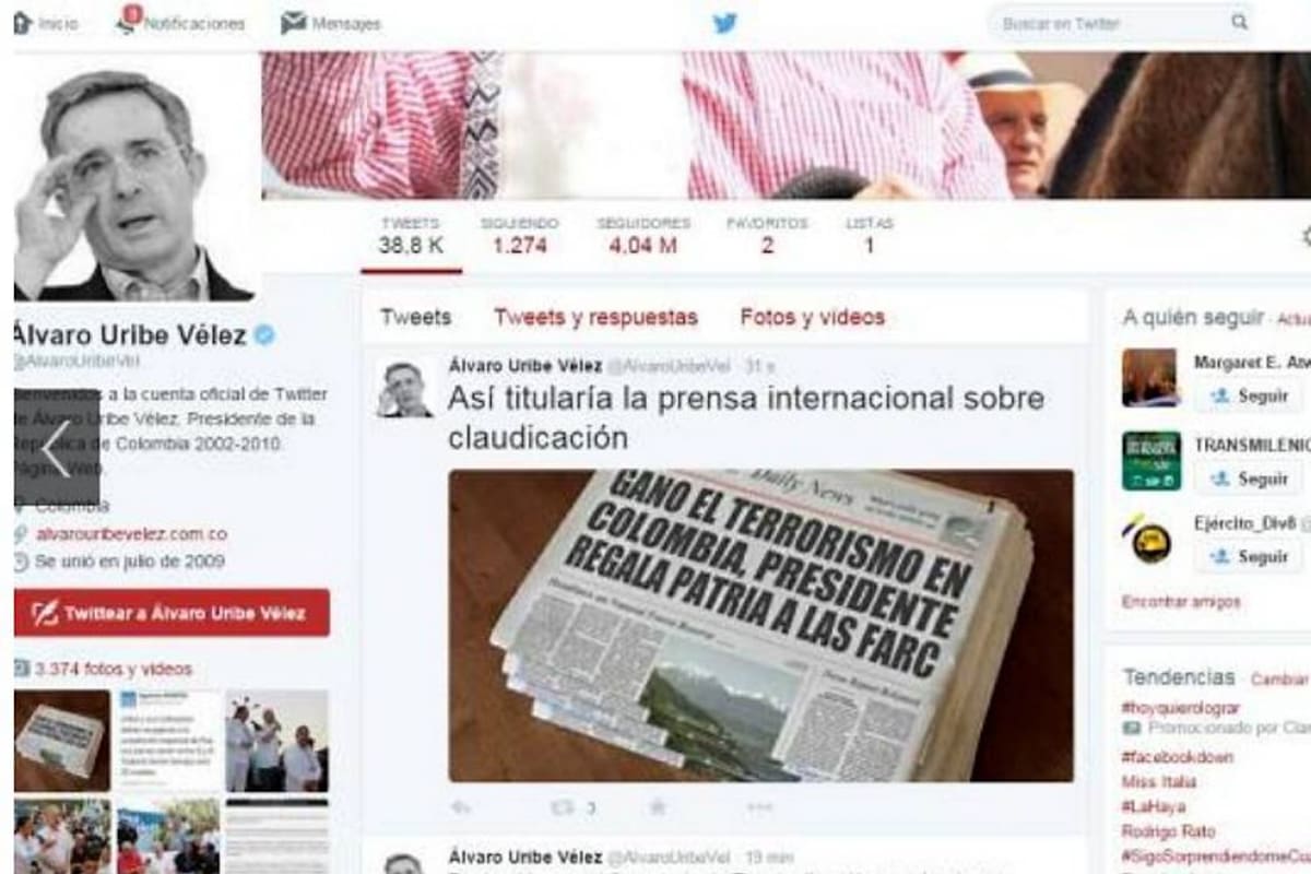 El tuit de Uribe Vélez que generó burlas en internet