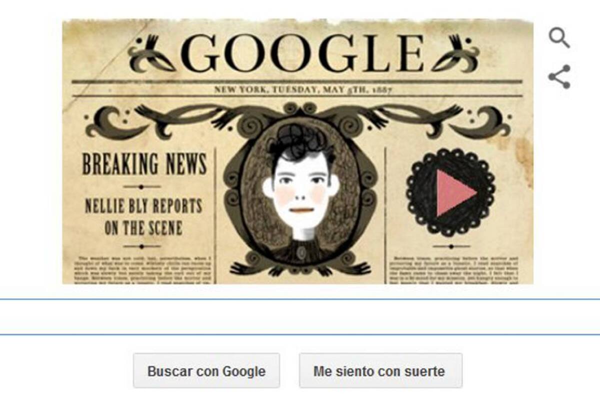Pionera del periodismo investigativo es homenajeada en el doodle de Google (Foto: Archivo/VANGUARDIALIBERAL)