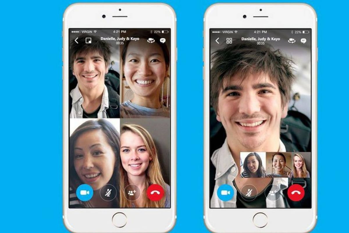 Video llamadas grupales, nueva actualización de Skype para los celulares (Foto: Tomado de internet/VANGUARDIA LIBERAL)