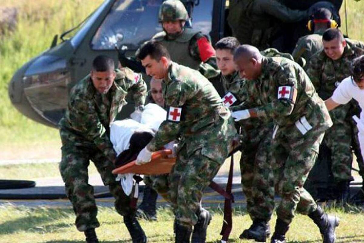 Dos soldados heridos al caer en campo minado en Hacarí, Norte de Santander (Foto: Colprensa / VANGUARDIA LIBERAL)
