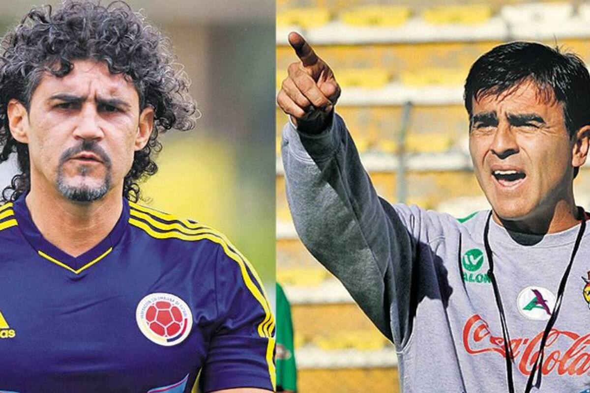 Leonel Álvarez y Gustavo Quinteros. (Foto: Archivo / Vanguardia Liberal)