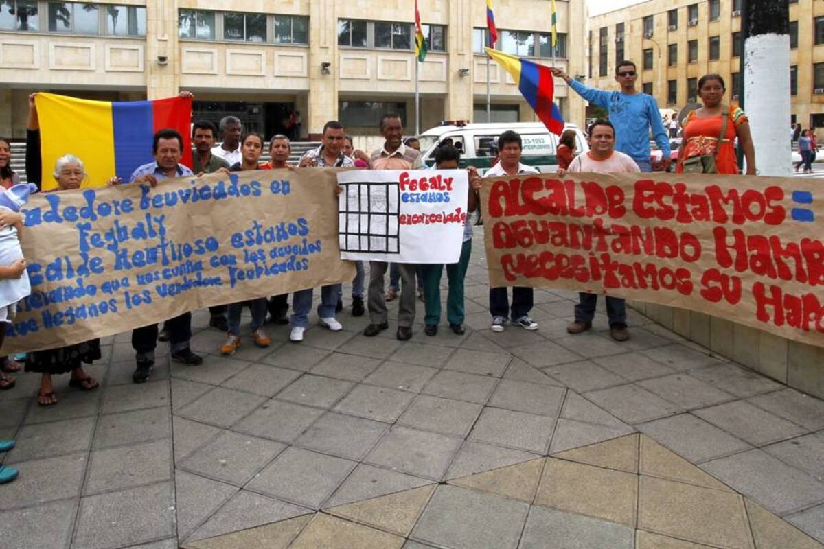 Exvendedores ambulantes amenazan con regresar a las calles de Bucaramanga (Foto: Nelson Díaz/ VANGUARDIA LIBERAL)
