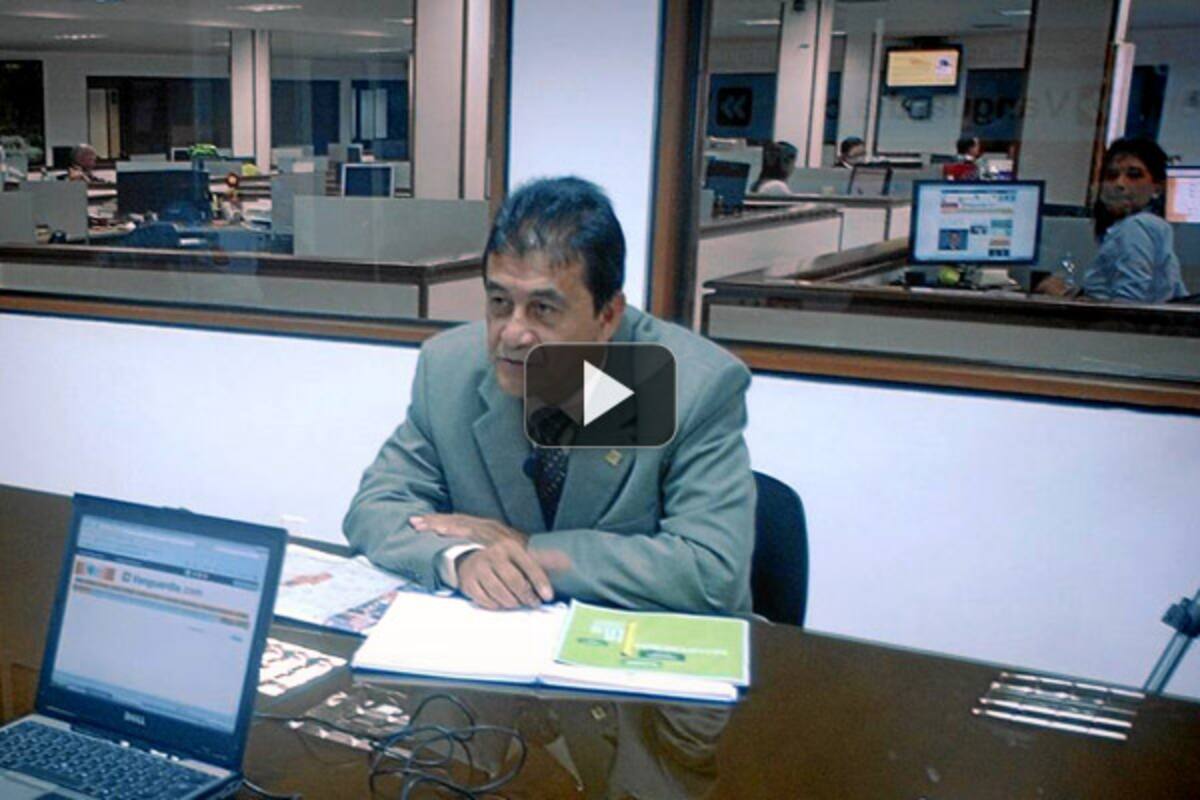 Gilberto Carrillo, candidato a Rector de la UIS, habló en Vanguardia.com (Foto: Jaime Del Río/ VANGUARDIA LIBERAL)