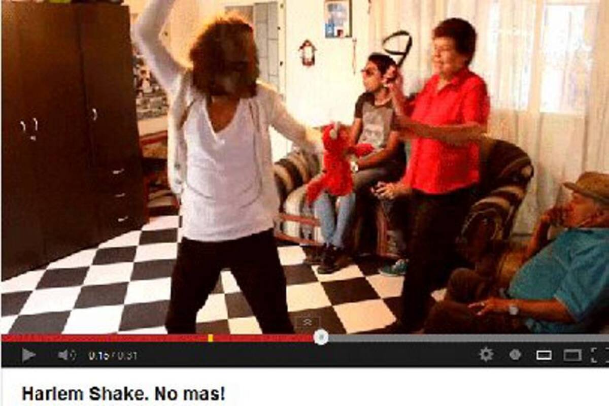 Colombiana expresa su descontento contra el Harlem Shake (Foto: Tomado de Internet/VANGUARDIA LIBERAL)
