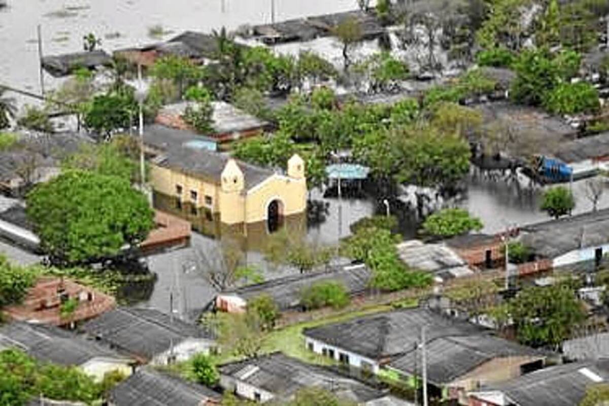 Inundación en Timbiquí tras desbordamiento del río (Foto: Tomada de internet/VANGUARDIA LIBERAL)