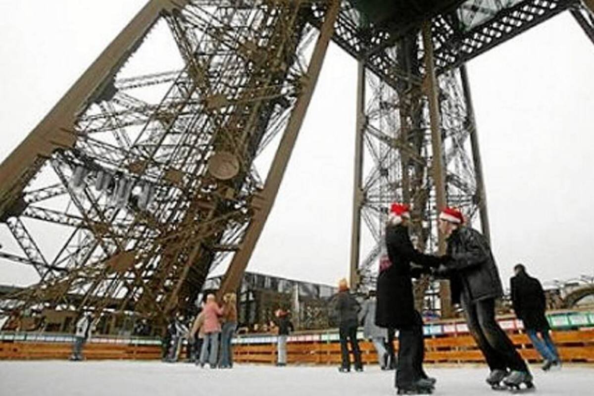 La Torre Eiffel estrena pista de patinaje sobre hielo a 57 metros de altura (Foto: Tomada de Internet/ VANGUARDIA LIBERAL)