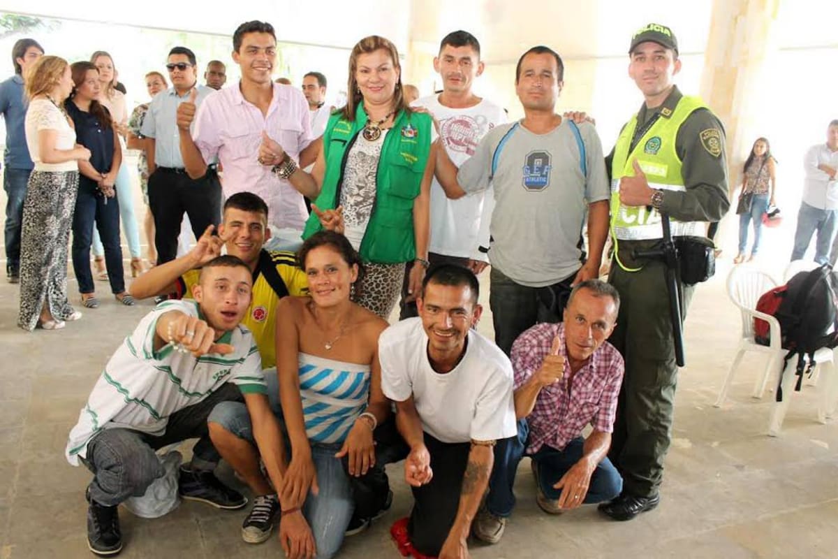 Diez ex habitantes de la calle de Bucaramanga regresaron a sus hogares (Foto: SUMINISTRADA /VANGUARDIA LIBERAL)