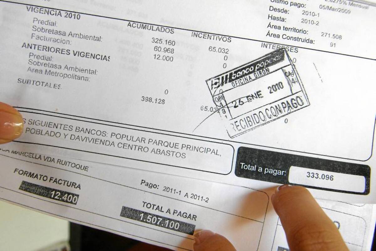 Concejo aprobó prórroga a descuento de 10% del predial (Foto: Archivo/VANGUARDIA LIBERAL)